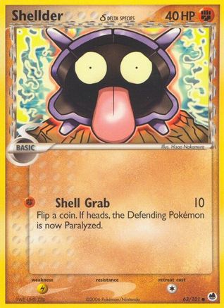 Shellder (Delta Species) (063/101) - DF  - Common