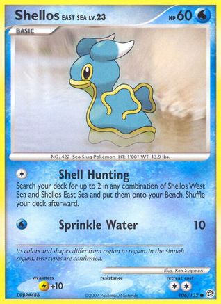 Shellos East Sea (106/132) - SW  - Common - Reverse Holofoil