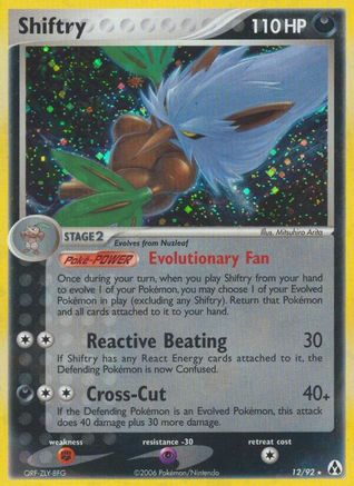 Shiftry (012) - LM  - Holo Rare - Holofoil
