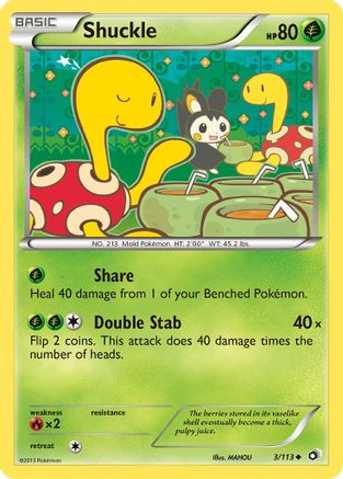 Shuckle (003/113) - LT  - Uncommon - Reverse Holofoil