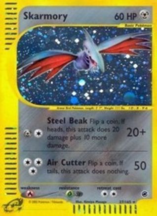 Skarmory (27) (027) - E  - Holo Rare - Reverse Holofoil