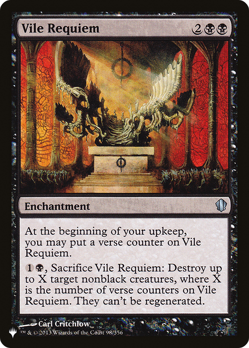 Vile Requiem (LIST-C13-98) - uncommon