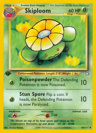 Skiploom (049/111) - NG  - Uncommon - 1st Edition