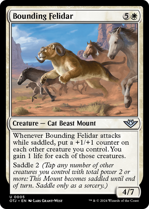 Bounding Felidar (OTJ-005) - uncommon - Foil