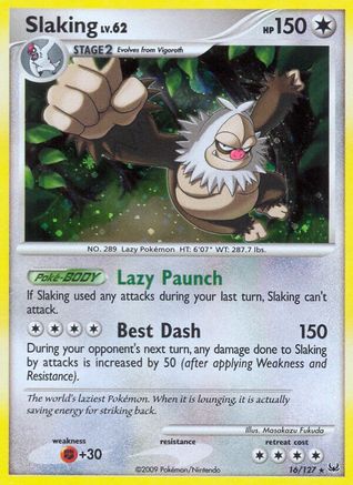 Slaking (016) - P  - Holo Rare - Reverse Holofoil