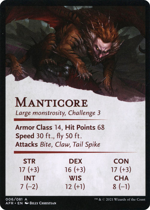 Manticore // Manticore (AAFR-006) - common (Borderless)