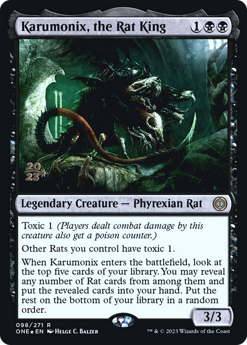 Karumonix, the Rat King (PRE-98S) - rare - Foil