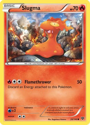 Slugma (020) - XBS  - Common - Reverse Holofoil
