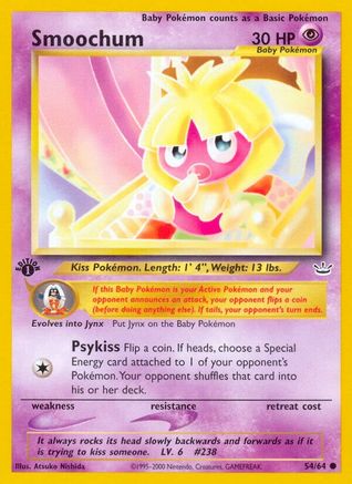 Smoochum (054/64) - NR  - Common - 1st Edition