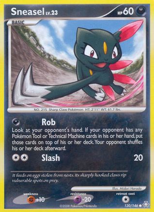 Sneasel (120) - LA  - Common - Reverse Holofoil