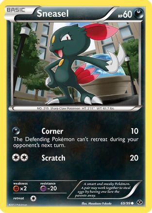 Sneasel (069/99) - ND  - Common - Reverse Holofoil