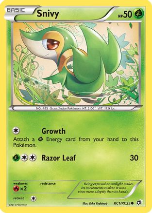 Snivy (RC1/RC25) - LTRC  - Common - Holofoil