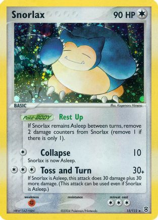 Snorlax (015) - FL  - Holo Rare - Holofoil