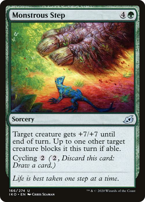 Monstrous Step (IKO-166) - uncommon - Foil