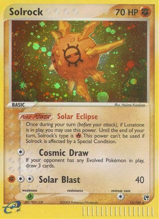 Solrock (013) - S  - Holo Rare - Reverse Holofoil