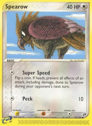 Spearow (081/100) - S  - Common - Reverse Holofoil