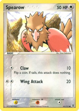 Spearow (081/112) - FL  - Common - Reverse Holofoil
