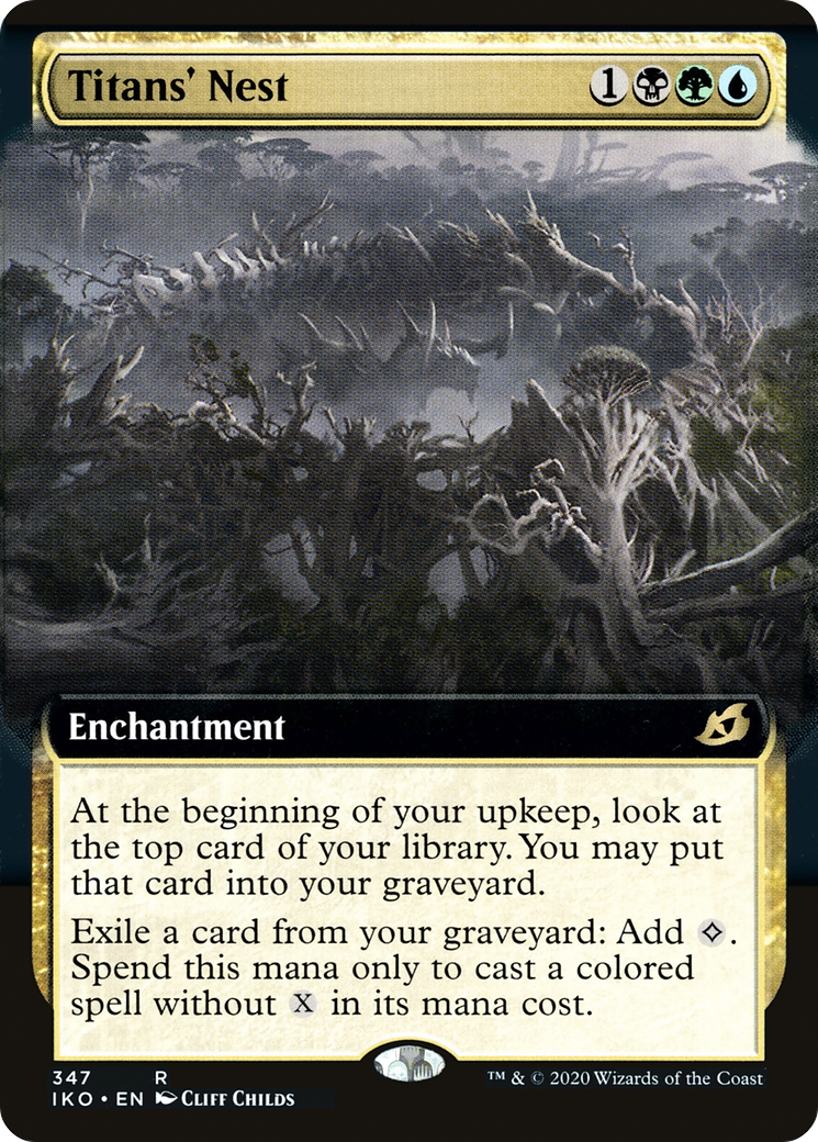 Titans' Nest (IKO-347) - rare: (Extended Art) - Foil