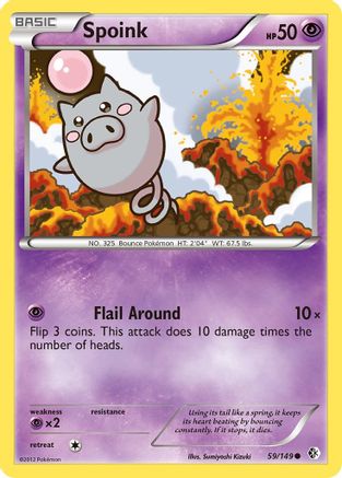 Spoink (059) - BC  - Common - Reverse Holofoil