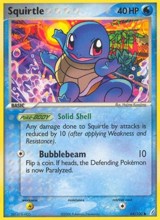 Squirtle (064/100) - CG  - Common - Reverse Holofoil