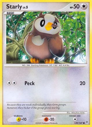 Starly (129) - SV  - Common - Reverse Holofoil