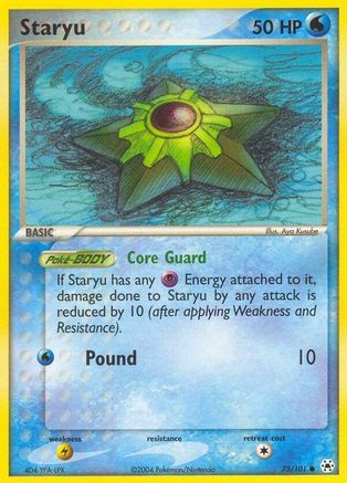 Staryu (075) - HL  - Common - Reverse Holofoil