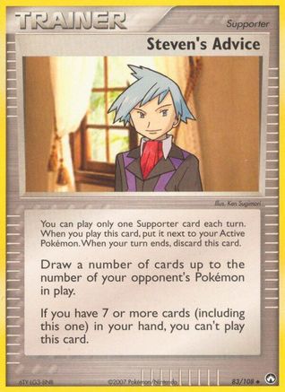 Steven's Advice (083/108) - PK  - Uncommon - Reverse Holofoil