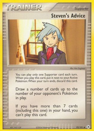 Steven's Advice (092/101) - HL  - Uncommon - Reverse Holofoil