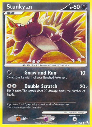 Stunky (076/100) - S  - Common - Reverse Holofoil