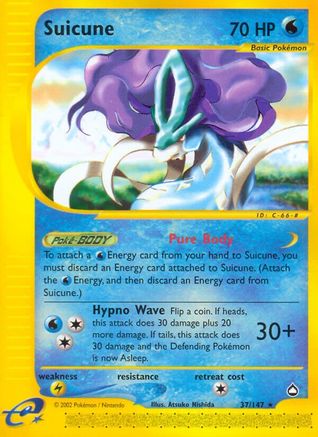 Suicune (037) - A  - Rare - Reverse Holofoil