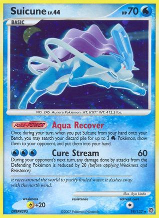 Suicune (019/132) - SW  - Holo Rare - Holofoil