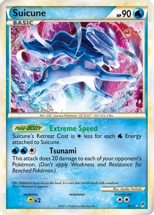Suicune (Shiny) (SL11) - COL  - Shiny Holo Rare - Holofoil