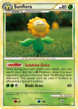 Sunflora (031) - HS  - Rare - Reverse Holofoil