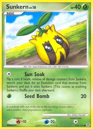 Sunkern (114) - SW  - Common - Reverse Holofoil