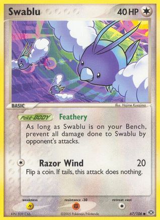 Swablu (067) - E  - Common - Reverse Holofoil