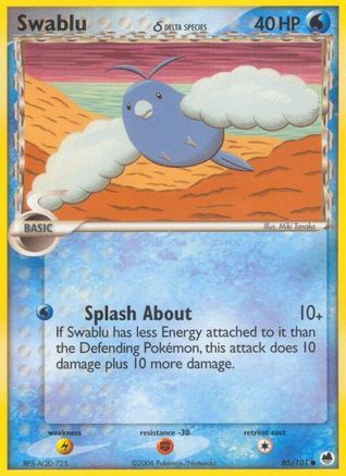 Swablu (Delta Species) (065/101) - DF  - Common - Reverse Holofoil