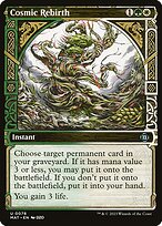 Cosmic Rebirth (MAT-078) - uncommon: (Showcase) - Foil