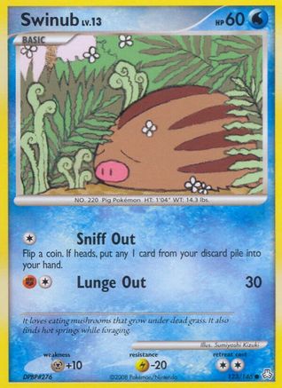 Swinub (123) - LA  - Common - Reverse Holofoil
