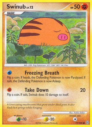 Swinub (077) - S  - Common - Reverse Holofoil