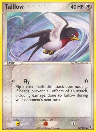Taillow (080/107) - D  - Common - Reverse Holofoil