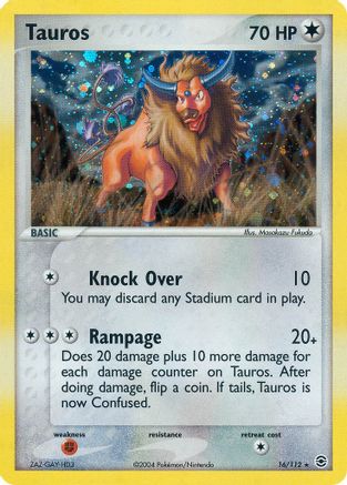 Tauros (016) - FL  - Holo Rare - Holofoil