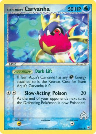 Team Aqua's Carvanha (025/95) - TMVTA  - Uncommon