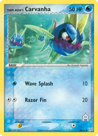 Team Aqua's Carvanha (048/95) - TMVTA  - Common