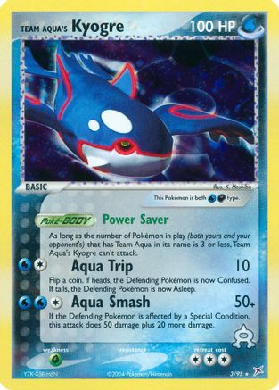 Team Aqua's Kyogre (003) - TMVTA  - Holo Rare - Holofoil