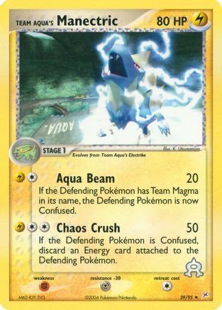 Team Aqua's Manectric (029/95) - TMVTA  - Uncommon - Reverse Holofoil