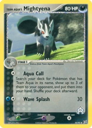 Team Aqua's Mightyena (030/95) - TMVTA  - Uncommon
