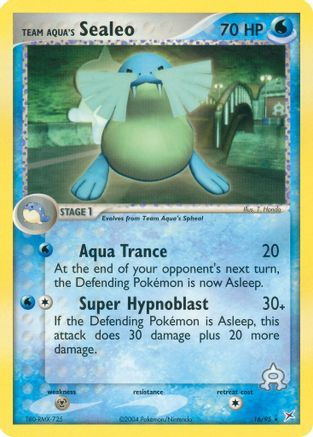 Team Aqua's Sealeo (016/95) - TMVTA  - Rare - Reverse Holofoil