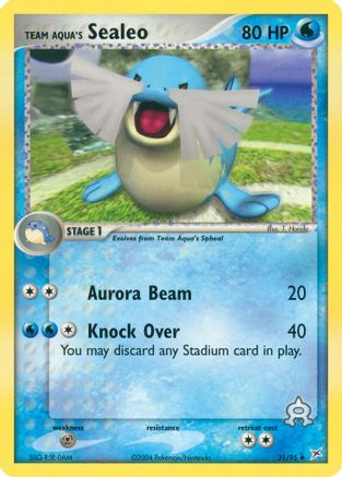 Team Aqua's Sealeo (031/95) - TMVTA  - Uncommon - Reverse Holofoil