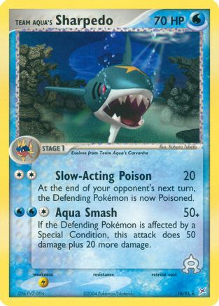 Team Aqua's Sharpedo (018/95) - TMVTA  - Rare - Reverse Holofoil