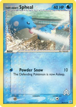 Team Aqua's Spheal (056/95) - TMVTA  - Common - Reverse Holofoil